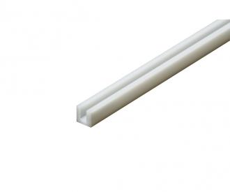 3mm U Plastic Beams, Model Building Supply, 5-Pack