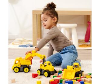 BIG Power Worker Mini Digger with  Soft Tyres