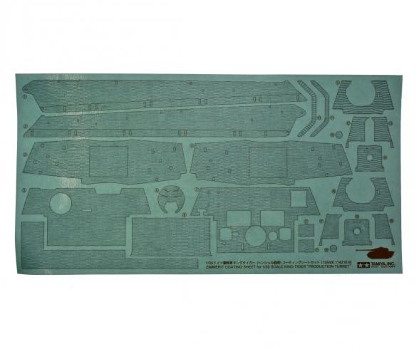 1:35 KingTiger Henschel Zimmerit Sheet Accessory
