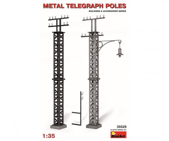 1:35 Telegraphenmasten Metall