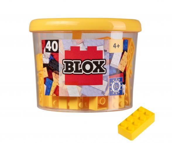 Blox - 40 8er Bausteine gelb - kompatibel mit bekannten Spielsteinen