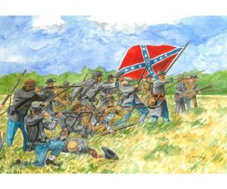 Italeri Confederate Infantry Model Kit 1:72
