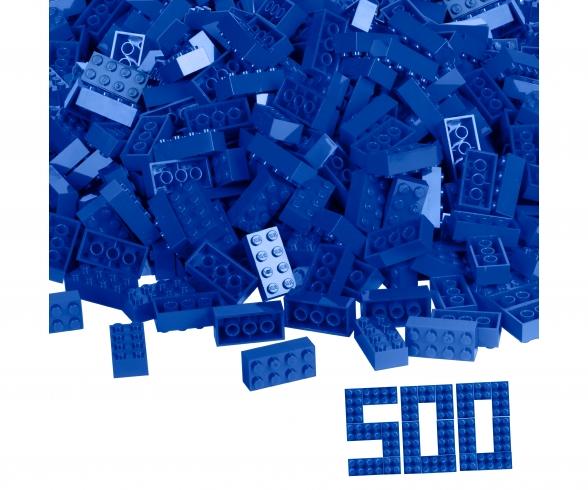 Blox 500 briques bleues 8 plots en vrac