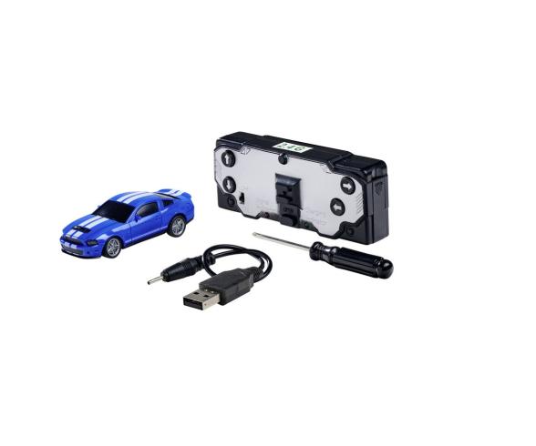 1:60 Nano Racer Fo.Must.ShelbyGT500 bleu