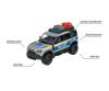 Land Rover Defender 90 Police, voiture miniature en métal moulé