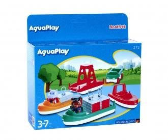 Sailboat set with car and figures