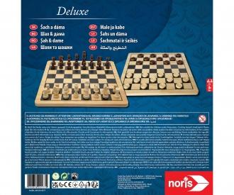 Deluxe Wooden - Chess & Checkers