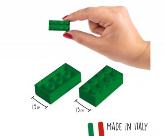 Blox - 40 8er Bausteine grün - kompatibel mit bekannten Spielsteinen