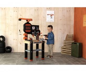 Smoby Black+Decker Werkbank mit Kran