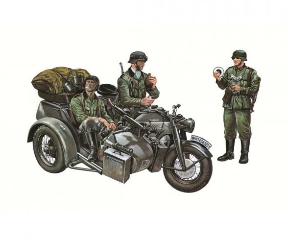 Zündapp KS750 with Sidecar Model Kit 1:35