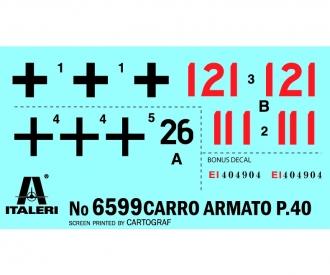 Italeri Carro Armato P40 Model Kit 1:35 Scale