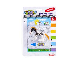 A&F Water Pen Horses Coloring Book