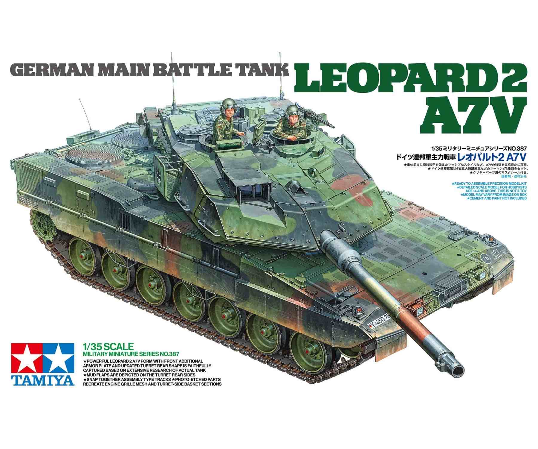 Buy 1:35 MBT Leopard 2 A7V online | Tamiya