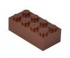 Blox - 100 briques de 8 pièces marron - compatibles avec les briques de jeu connues