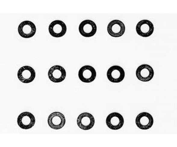 3mm Washer MA14, model accessory, 15-piece set