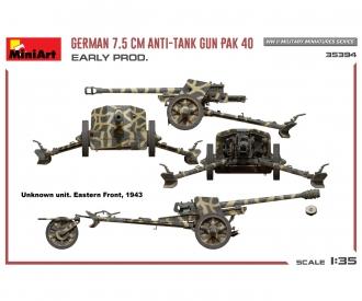 1:35 Dt. 7,5cm PaK 40 Production précoce