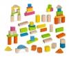 Bunte und natur  Holzbausteine – 60 Teile
