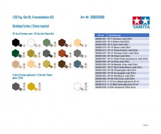 1:35 Fig-Set Ger. Front-Line Soldiers(5)