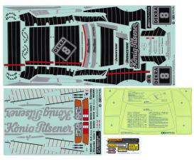 M-B 190E EvoII Sticker Bag, model decals
