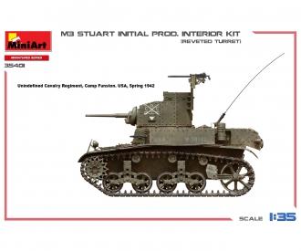 1:35 M3 Stuart erste Produktion mit Interieur