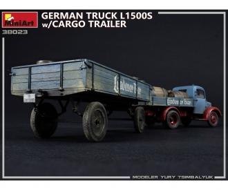 1:35 Ger. Truck L1500S w/Cargo Trailer