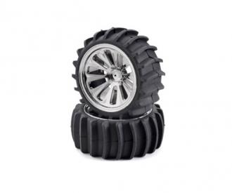 Beach tyre set, chrome (4) CV- 10B