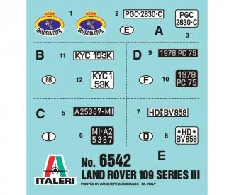 Land Rover 109 "Guardia Civil" Model Kit 1:35