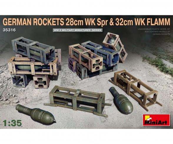 1:35 Ger. Rockets 28cm WK/32cm WK