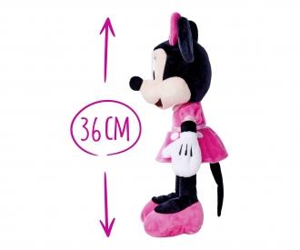 Peluche Disney Minnie Mouse Robe Rose, 35 cm