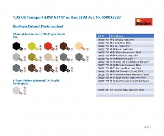 1:35 US Transport-LKW G7107 m. Bes. (3)M