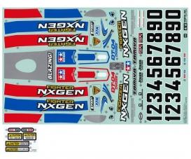 DT-04 Sticker NXGEN Red/Blue Decal Sheet