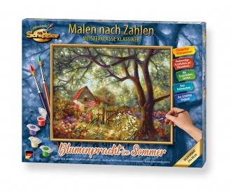 Blumenpracht im Sommer Malen nach Zahlen