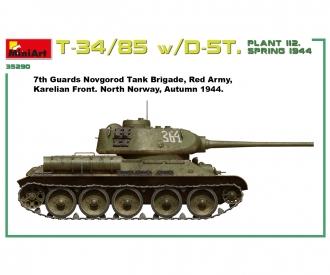 1:35 T-34/85 w/D-5T Plant 112 Fj.44 Int.