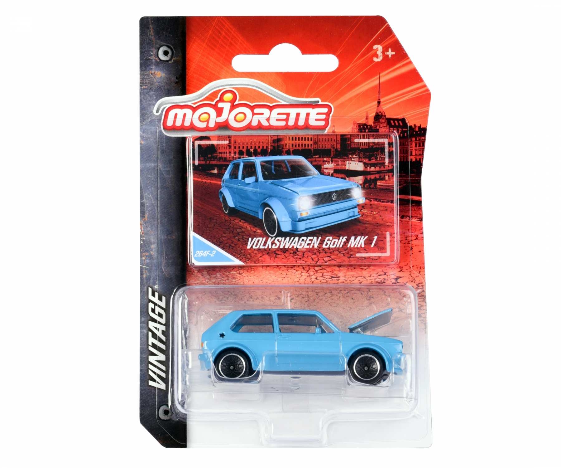 Voiture Miniature Majorette Fiat 500 Blanche Et Rouge N°39 - Échelle 1:55 - Neuf En Paquet Long