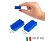 Blox - 100 briques de 8 bleues - compatibles avec les briques de jeu connues