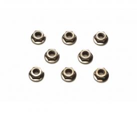 4 mm Serrated Wheel Nuts, model accessory, steel