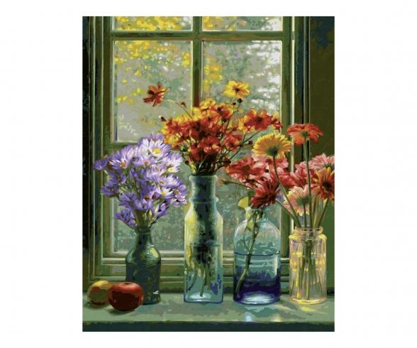 Flower Love 40 x 50 cm - Painting by Numbers