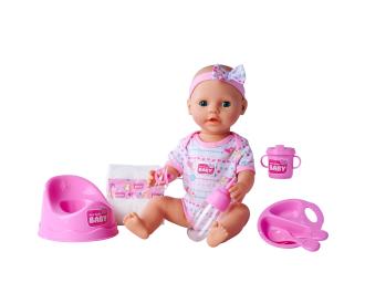Poupée New Born Baby 43 cm avec accessoires roses