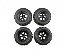 1:10 XS-Line, wheel set, 4 wheels for XS-Chassis