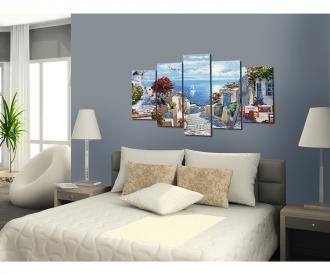 Mykonos Polyptych - Painting by Numbers