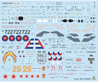 Italeri MIG-27 Flogger Model Kit 1:48 Scale