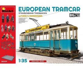 1:35 Diorama de tramways avec base/accessoires