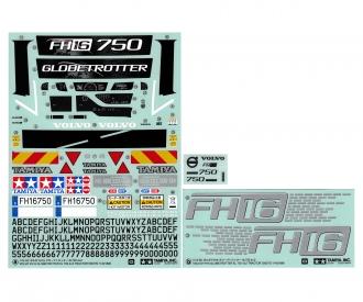 1:14 Volvo FH16 750 Sticker Set, model decals
