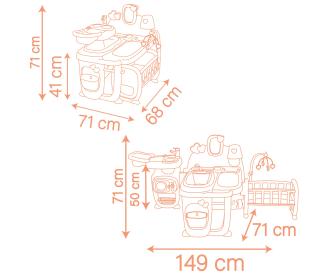 Smoby Baby Nurse Puppen-Spielcenter