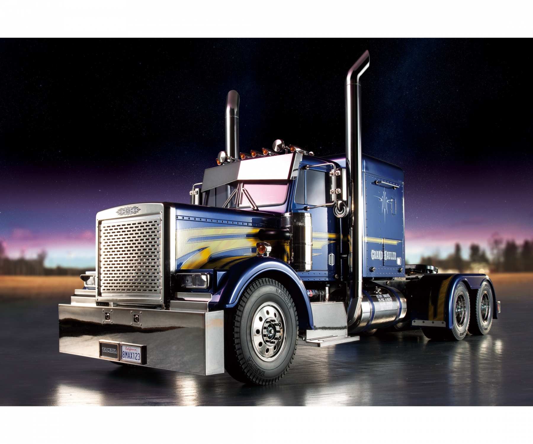 GRAND HAULER 1/14 ダークブルー Tamiya 1/14 Grand Hauler Semi Kit (Unpainted) [TAM56344] - AMain