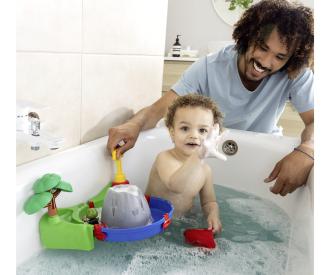 Sploshy Vulcano bathtoy with boat and figure