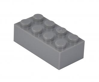 Blox - 100 briques de 8 pièces grises - compatibles avec les briques de jeu connues