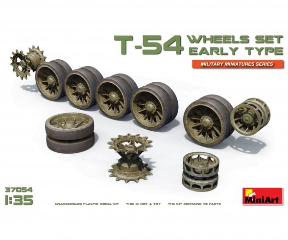 1:35 Wheel Set T-54 Early Type (10+4)