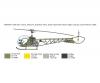 OH-13 Scout Helicopter Korea War Model Kit
