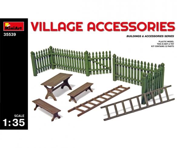 1:35 Set d'accessoires village